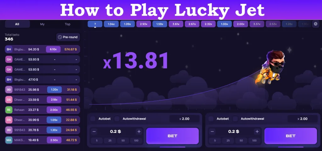 how to play lucky jet
