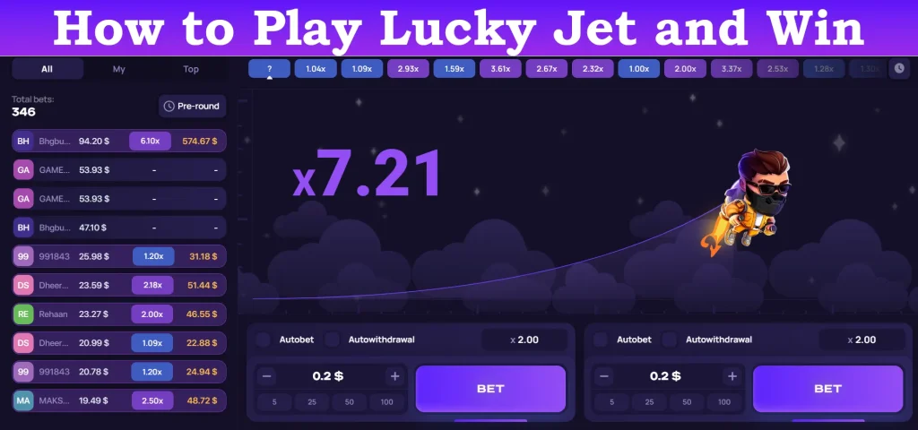 how to play lucky jet and win