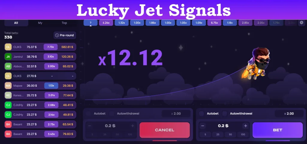 lucky jet signals