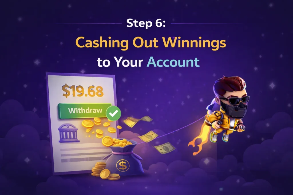 lucky jet cashing out